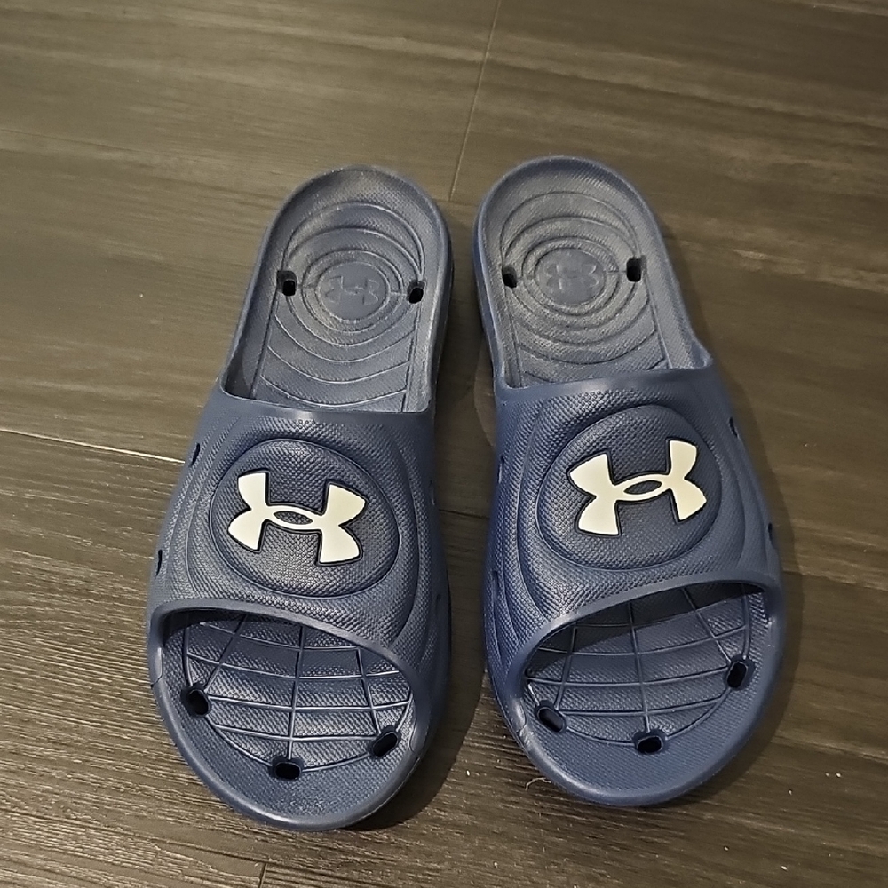 BRAND NEW Under Armour Navy Slide Sandals